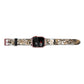 Custom Tan Snakeskin Apple Watch Strap Size 38mm Landscape Image Rose Gold Hardware