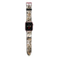 Custom Tan Snakeskin Apple Watch Strap with Rose Gold Hardware