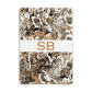 Custom Tan Snakeskin Apple iPad Gold Case