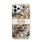 Custom Tan Snakeskin Apple iPhone 11 Pro in Silver with Bumper Case