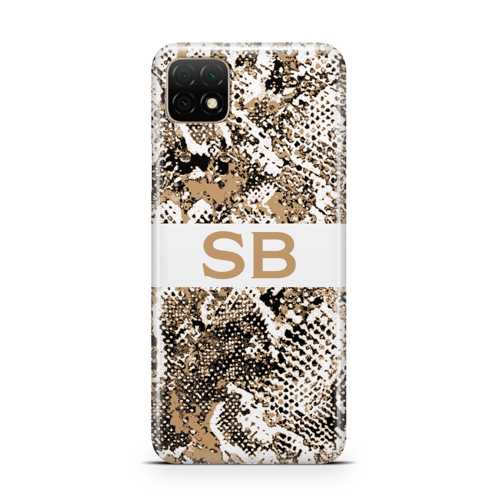 Custom Tan Snakeskin Huawei Enjoy 20 Phone Case