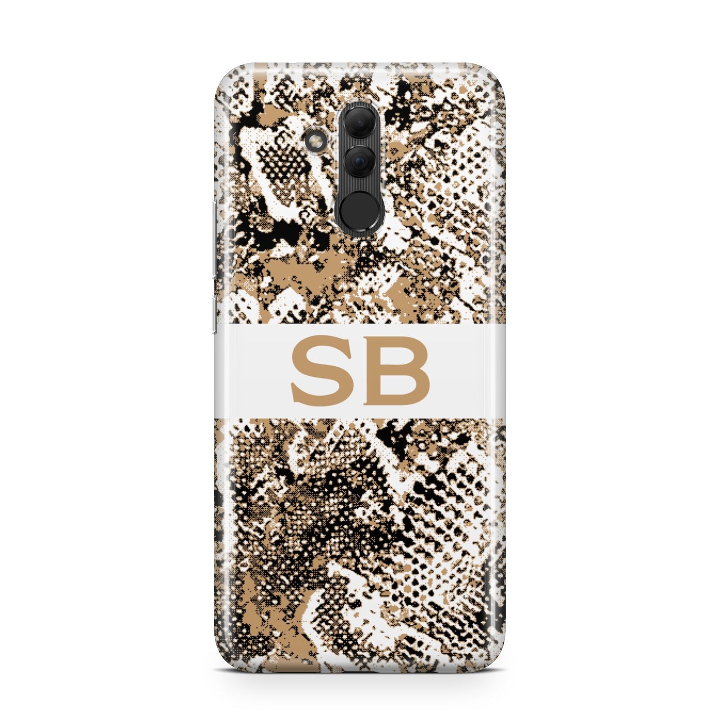 Custom Tan Snakeskin Huawei Mate 20 Lite