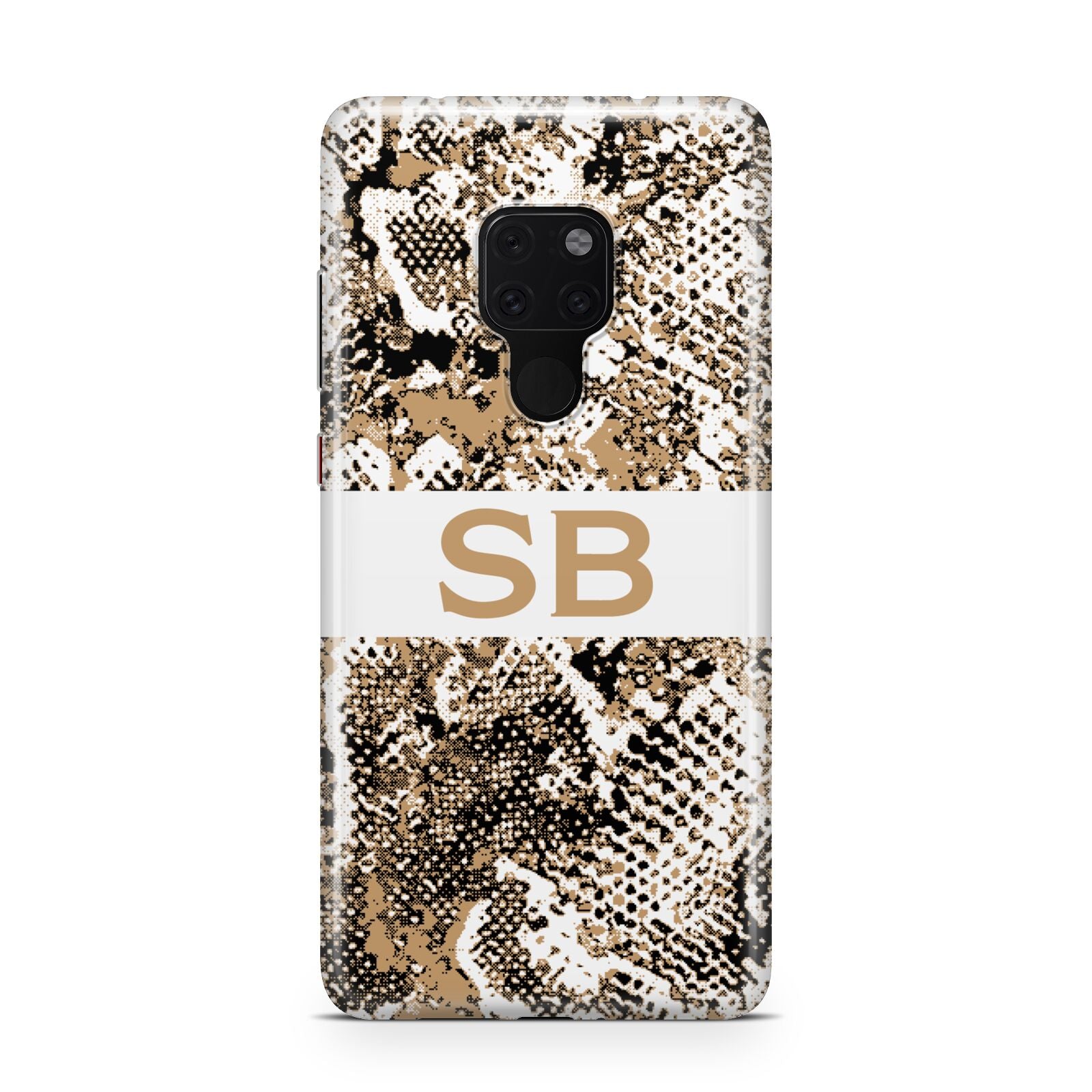 Custom Tan Snakeskin Huawei Mate 20 Phone Case