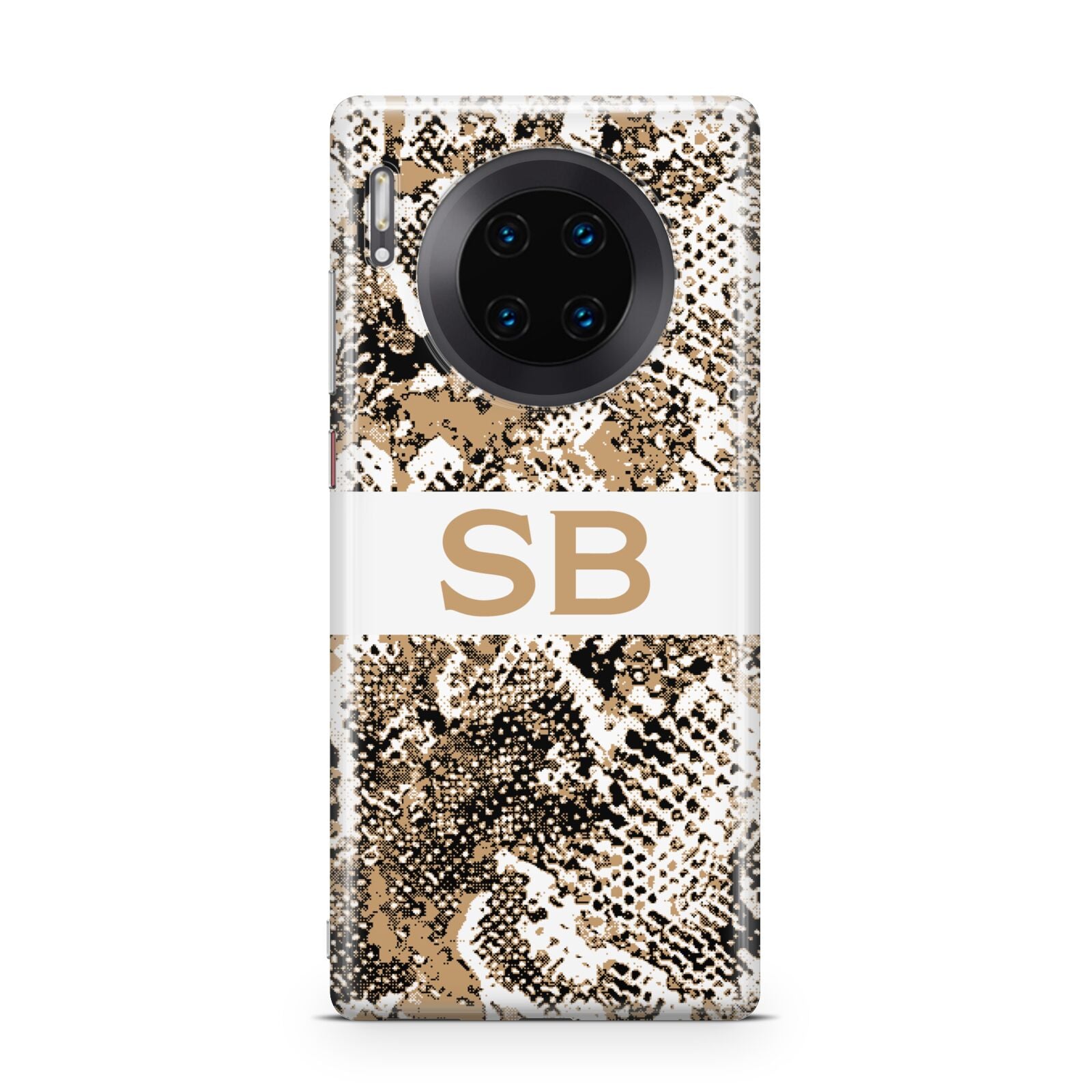 Custom Tan Snakeskin Huawei Mate 30 Pro Phone Case