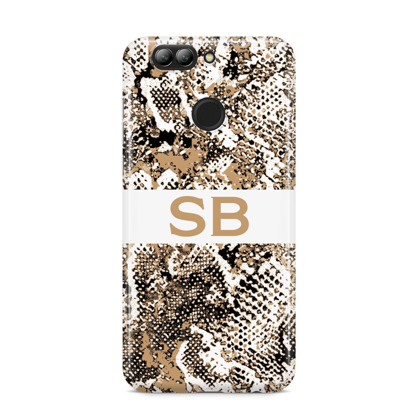 Custom Tan Snakeskin Huawei Nova 2s Phone Case