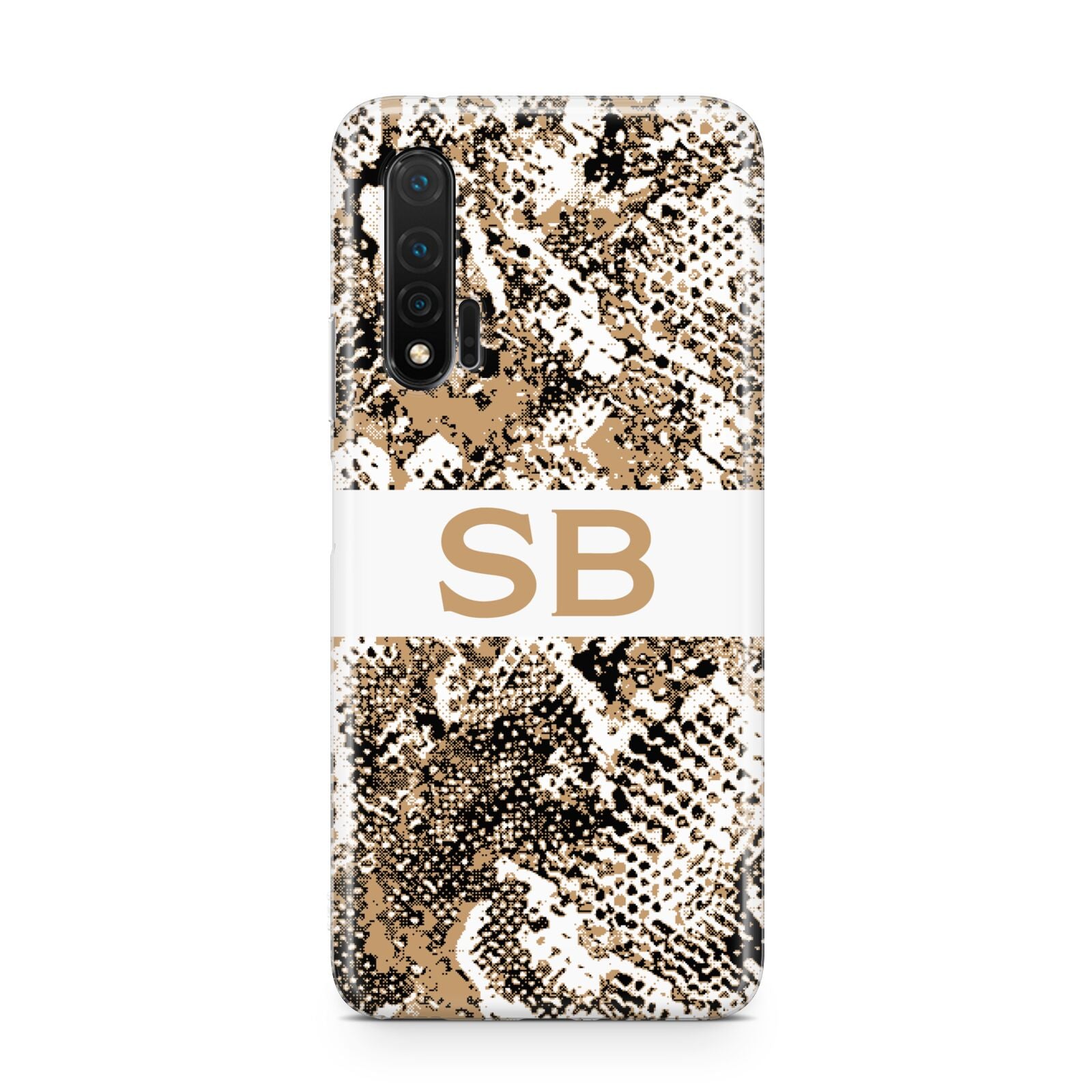 Custom Tan Snakeskin Huawei Nova 6 Phone Case