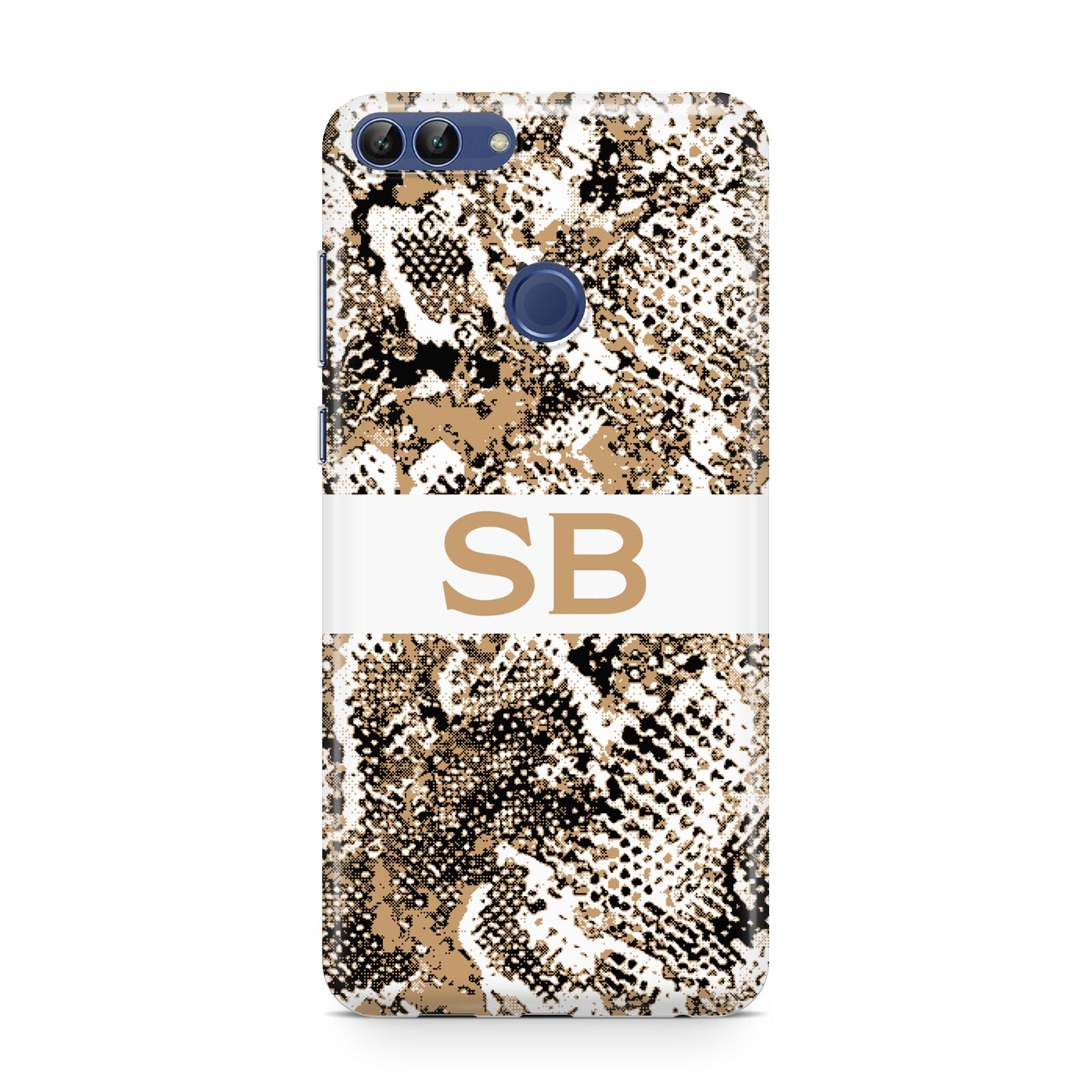 Custom Tan Snakeskin Huawei P Smart Case