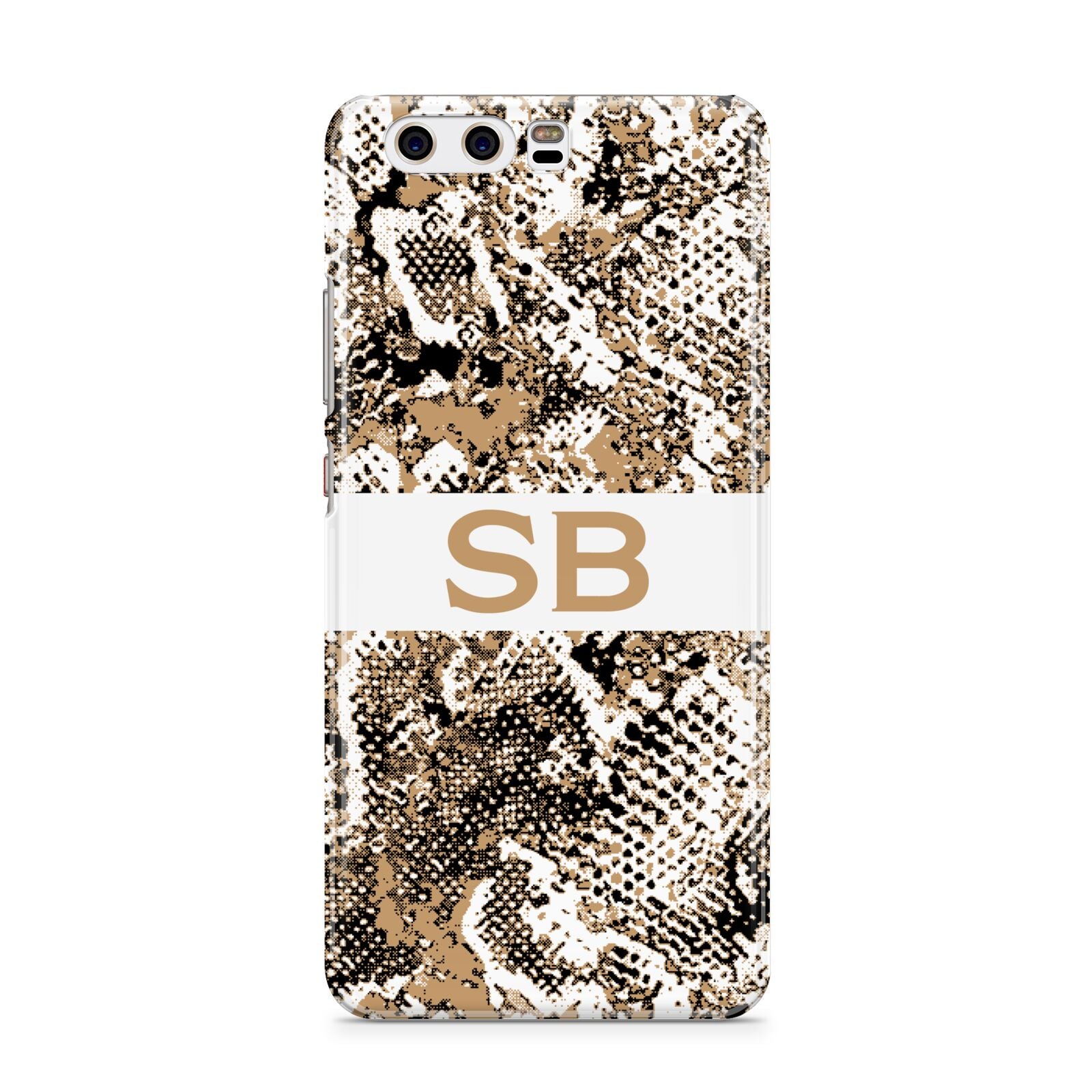 Custom Tan Snakeskin Huawei P10 Phone Case