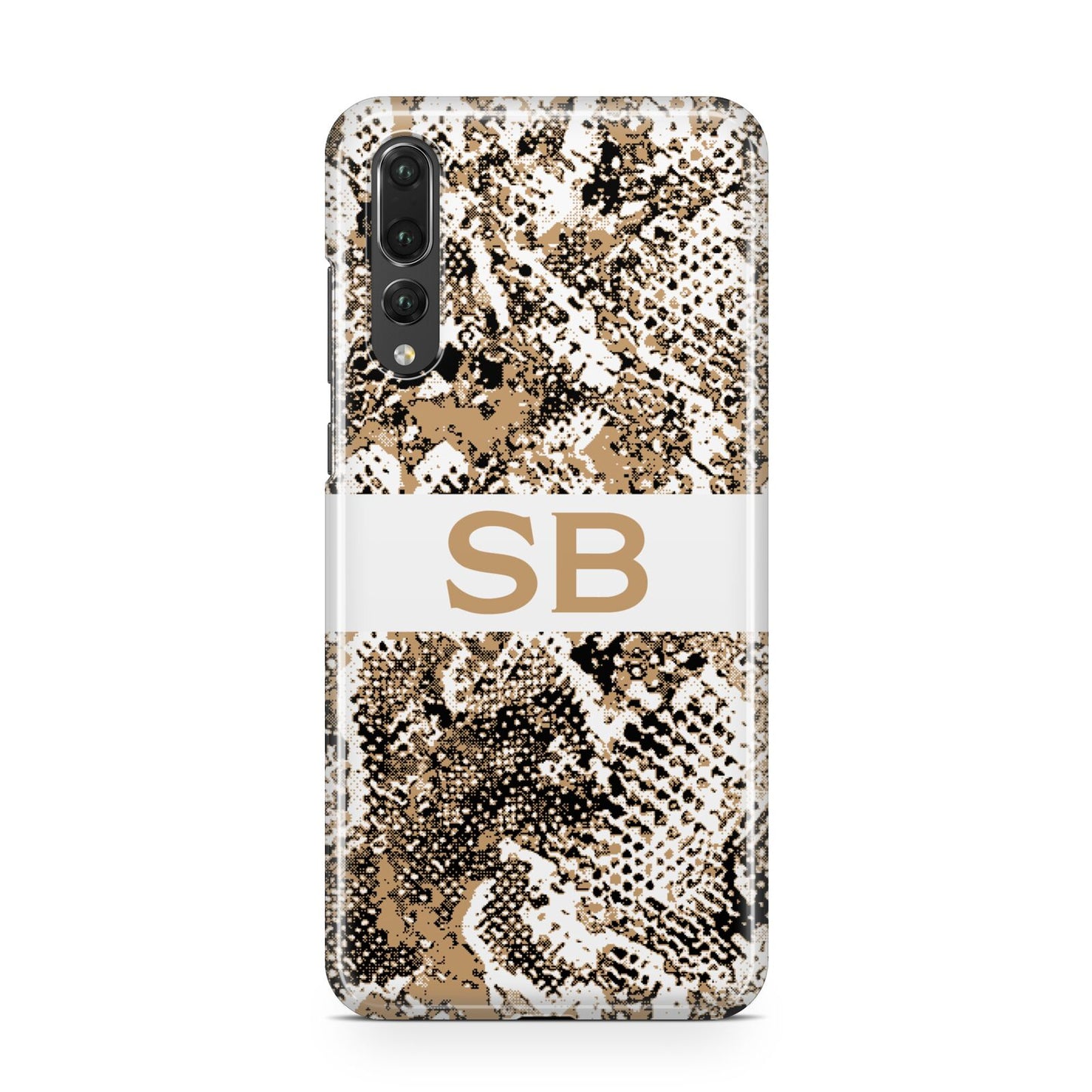 Custom Tan Snakeskin Huawei P20 Pro Phone Case