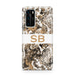 Custom Tan Snakeskin Huawei P40 Phone Case
