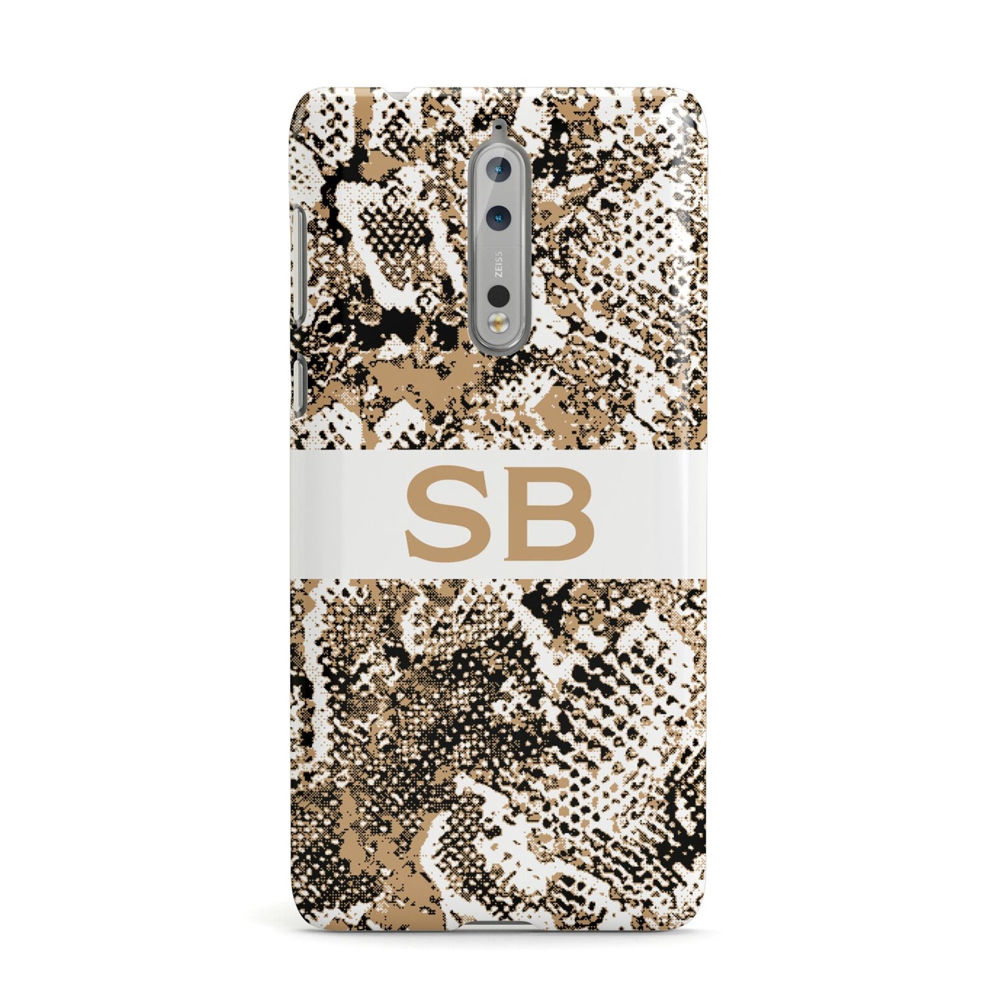 Custom Tan Snakeskin Nokia Case
