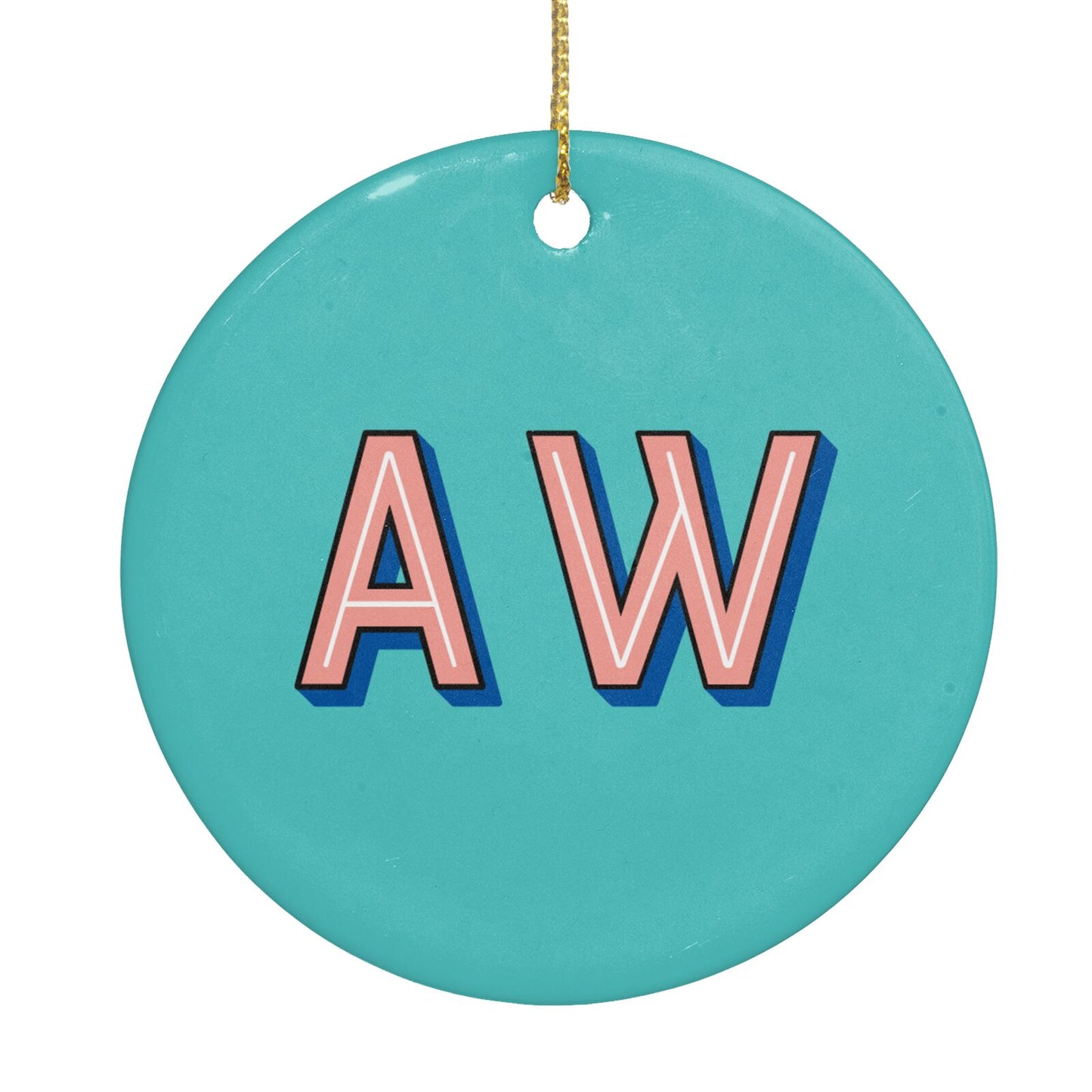 Custom Text Circle Decoration Back Image