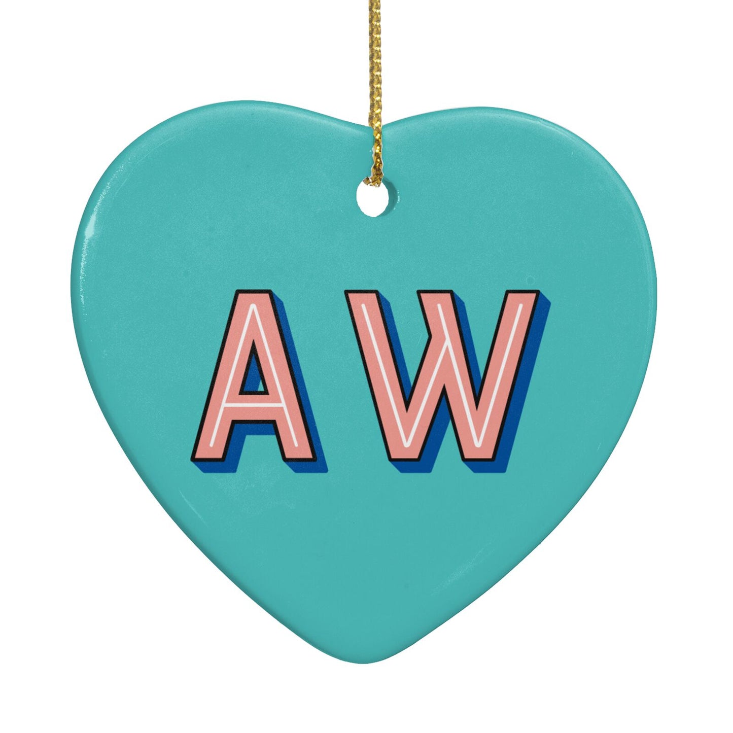Custom Text Heart Decoration