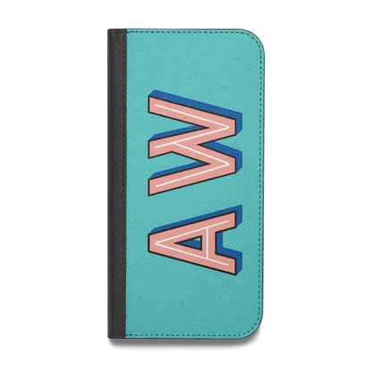 Custom Text Vegan Leather Flip Samsung Case