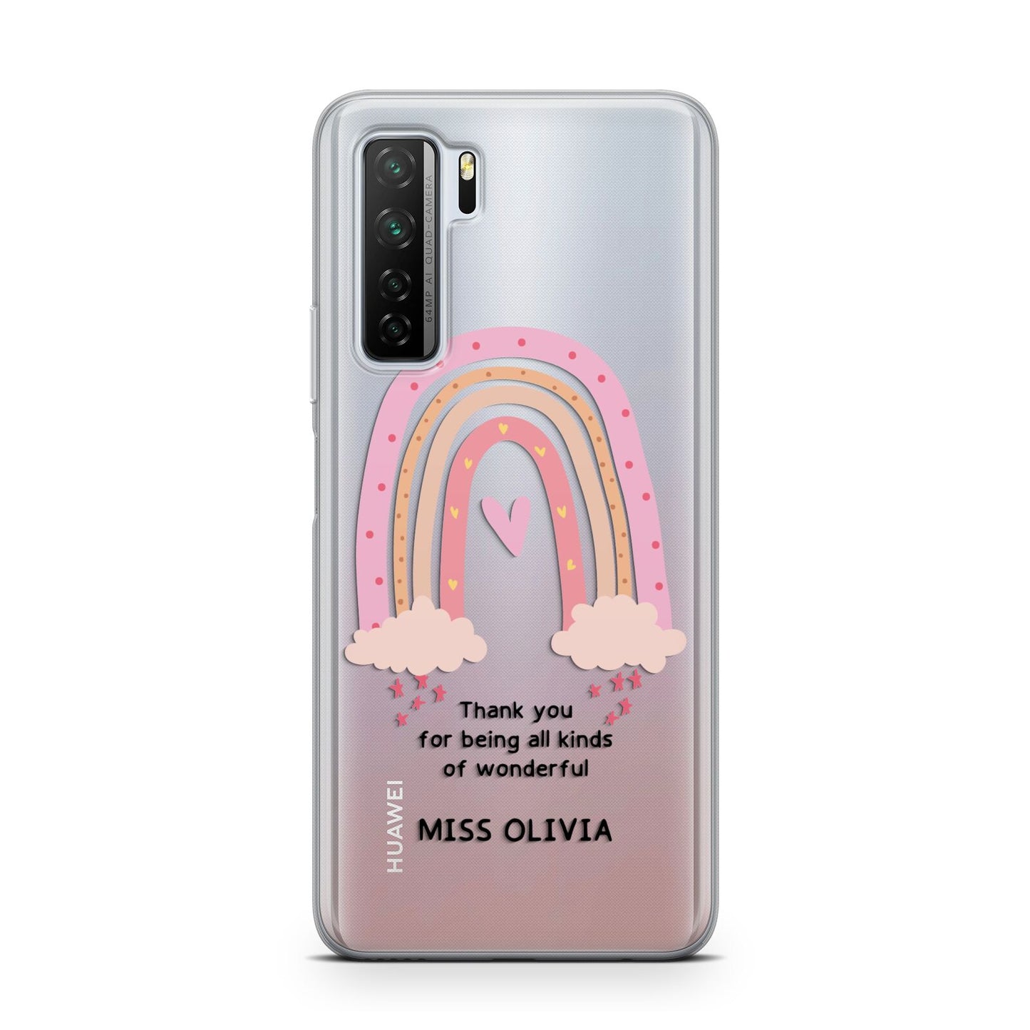 Custom Thank You Teacher Huawei P40 Lite 5G Phone Case