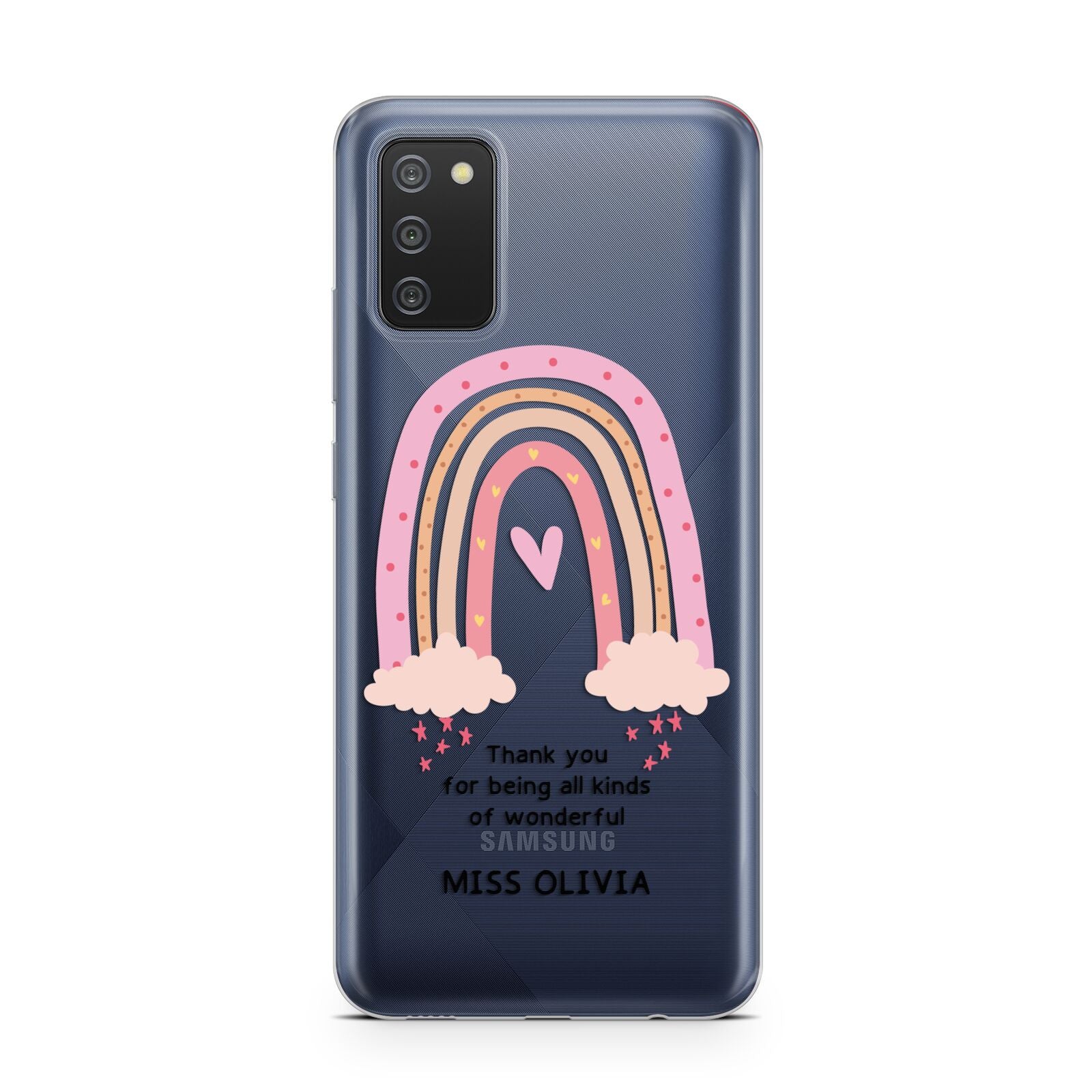 Custom Thank You Teacher Samsung A02s Case