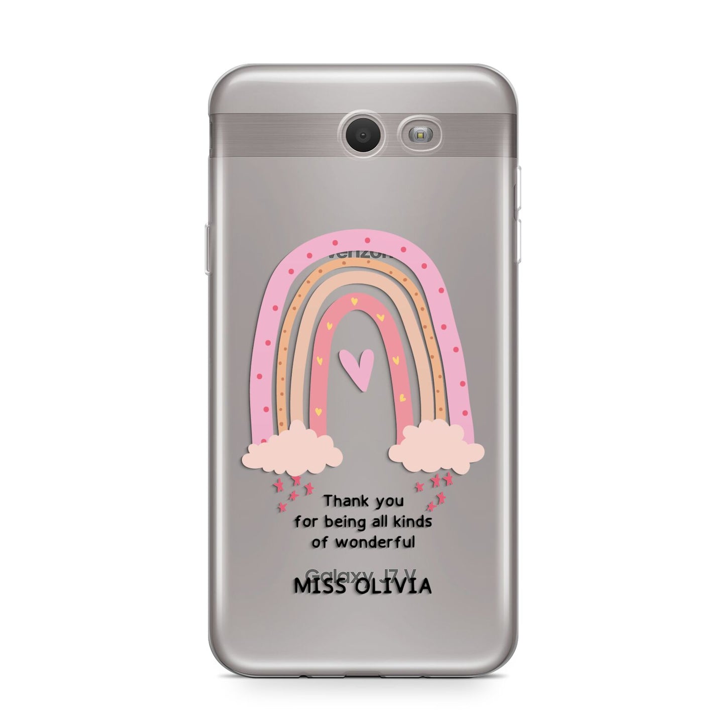 Custom Thank You Teacher Samsung Galaxy J7 2017 Case