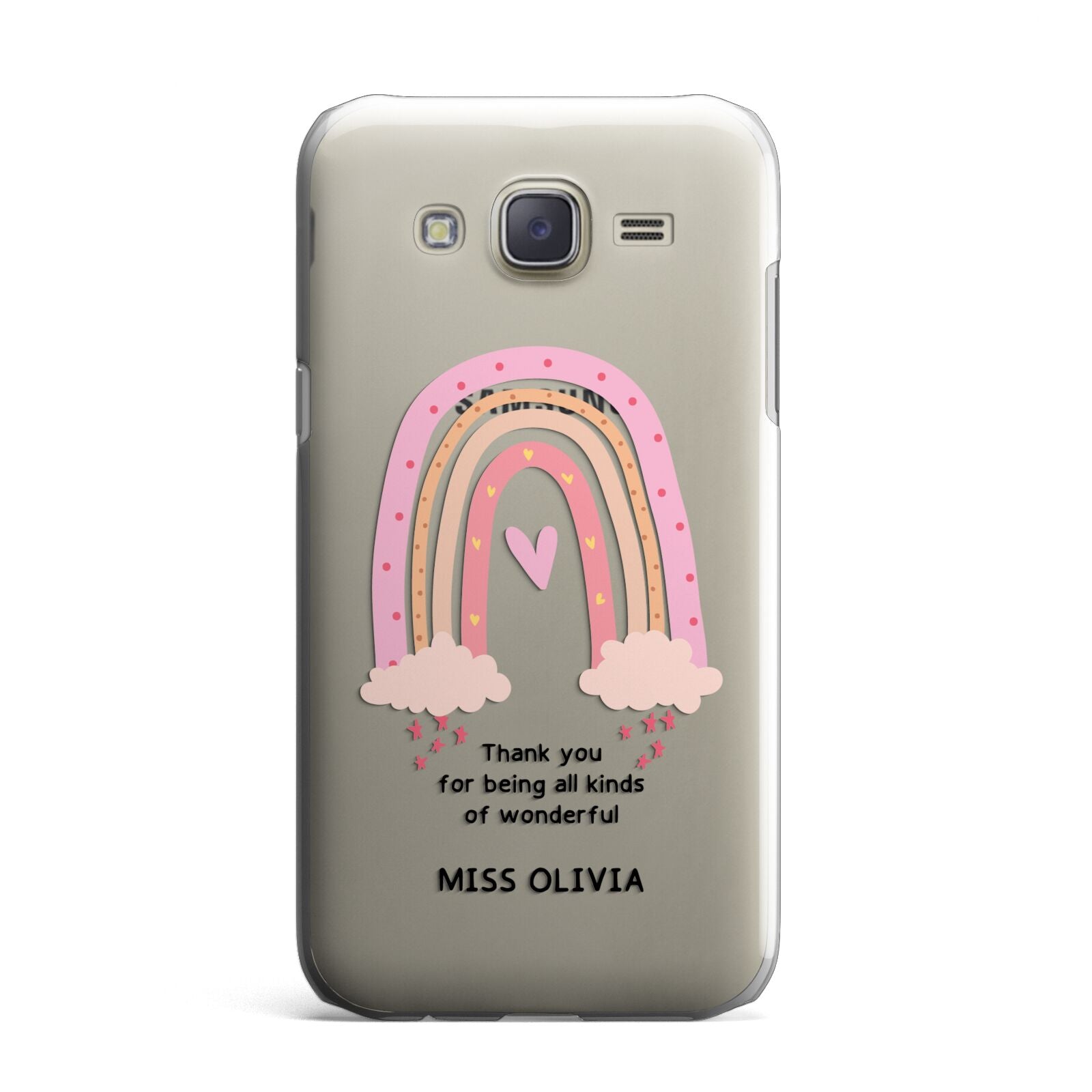 Custom Thank You Teacher Samsung Galaxy J7 Case