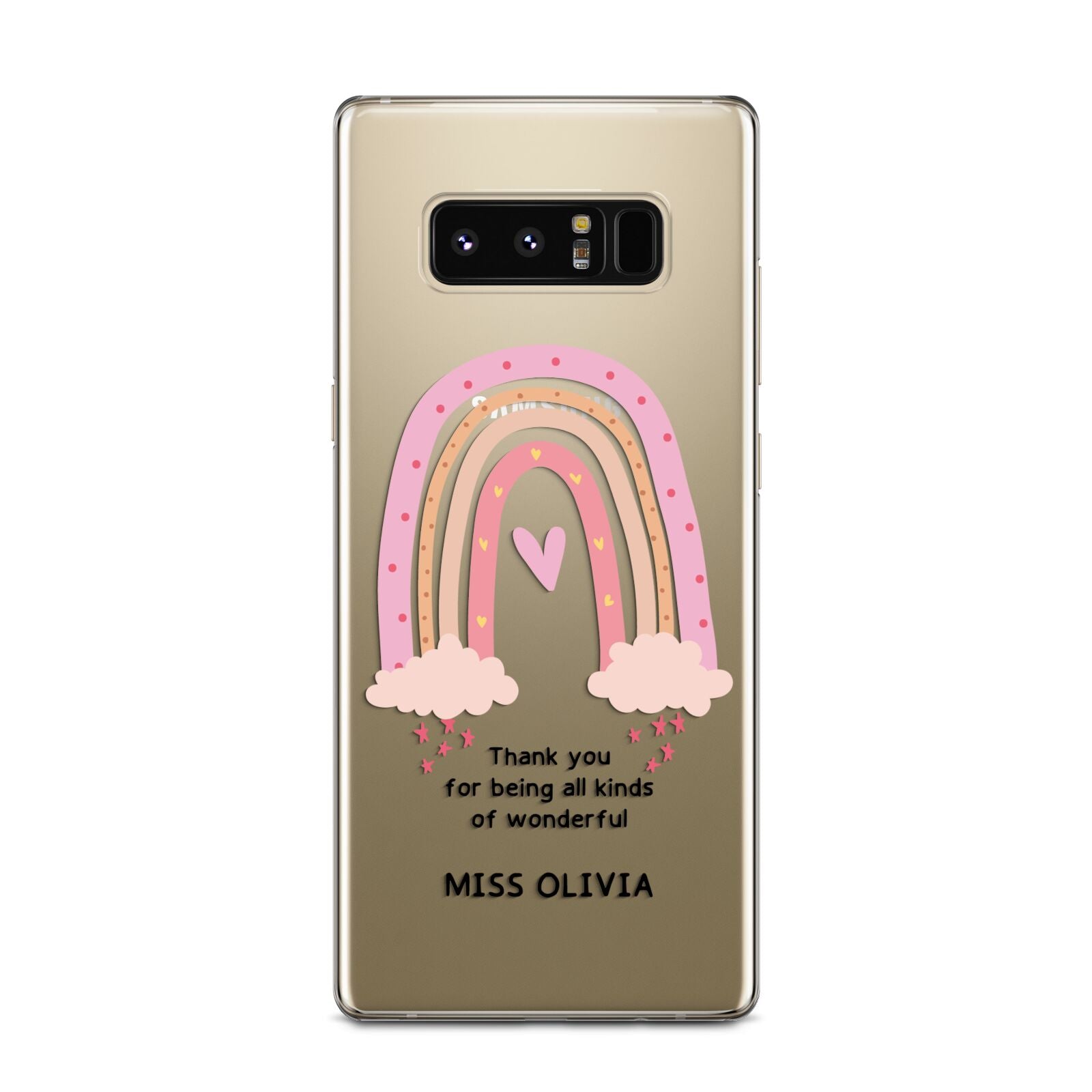 Custom Thank You Teacher Samsung Galaxy Note 8 Case