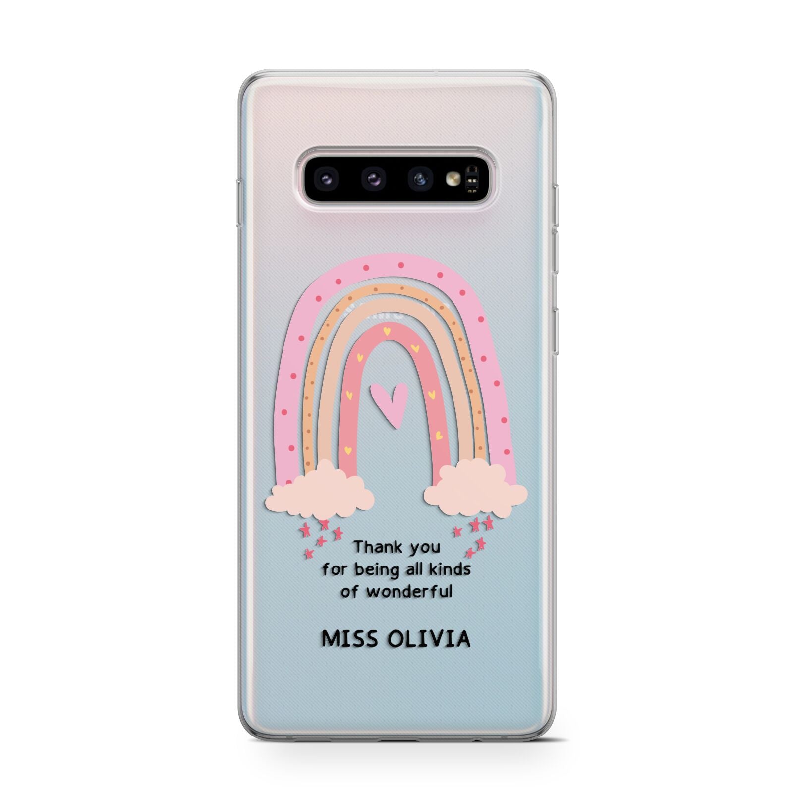 Custom Thank You Teacher Samsung Galaxy S10 Case