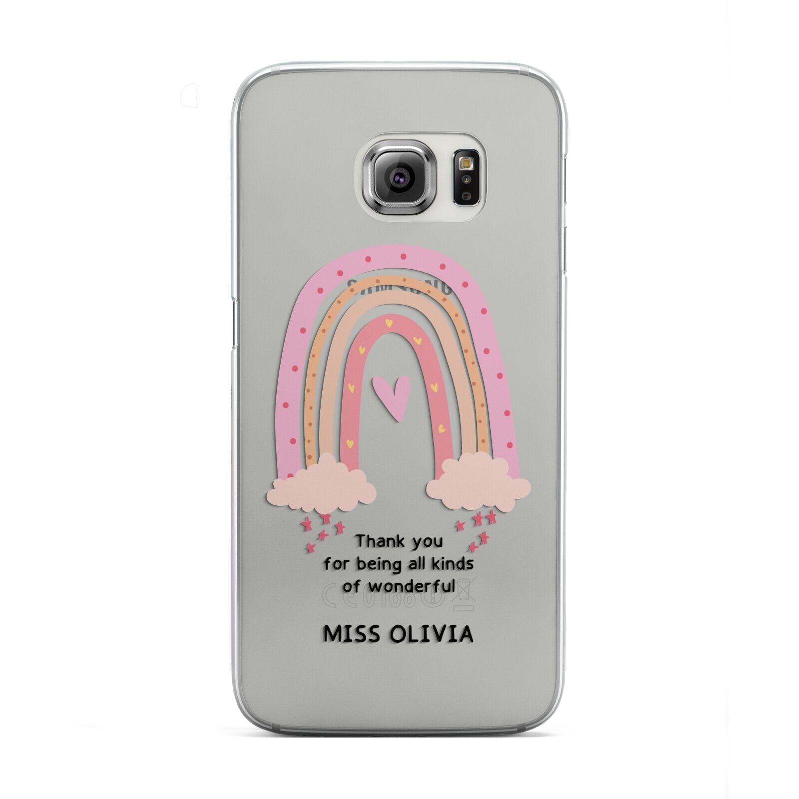 Custom Thank You Teacher Samsung Galaxy S6 Edge Case