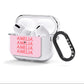 Custom Trippy Name AirPods Clear Case 3rd Gen Side Image