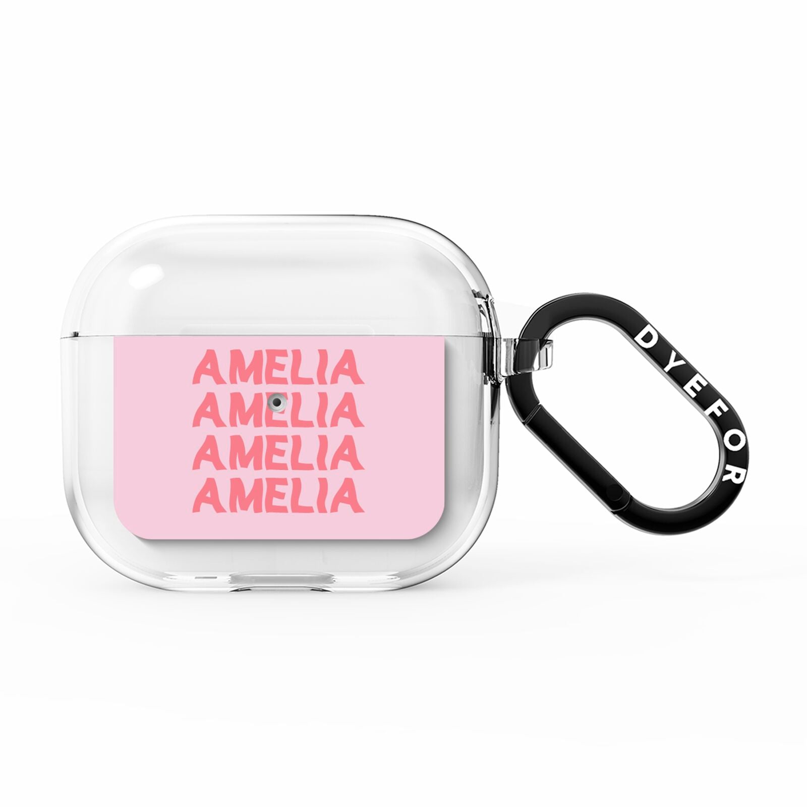 Custom Trippy Name AirPods Clear Case 3rd Gen