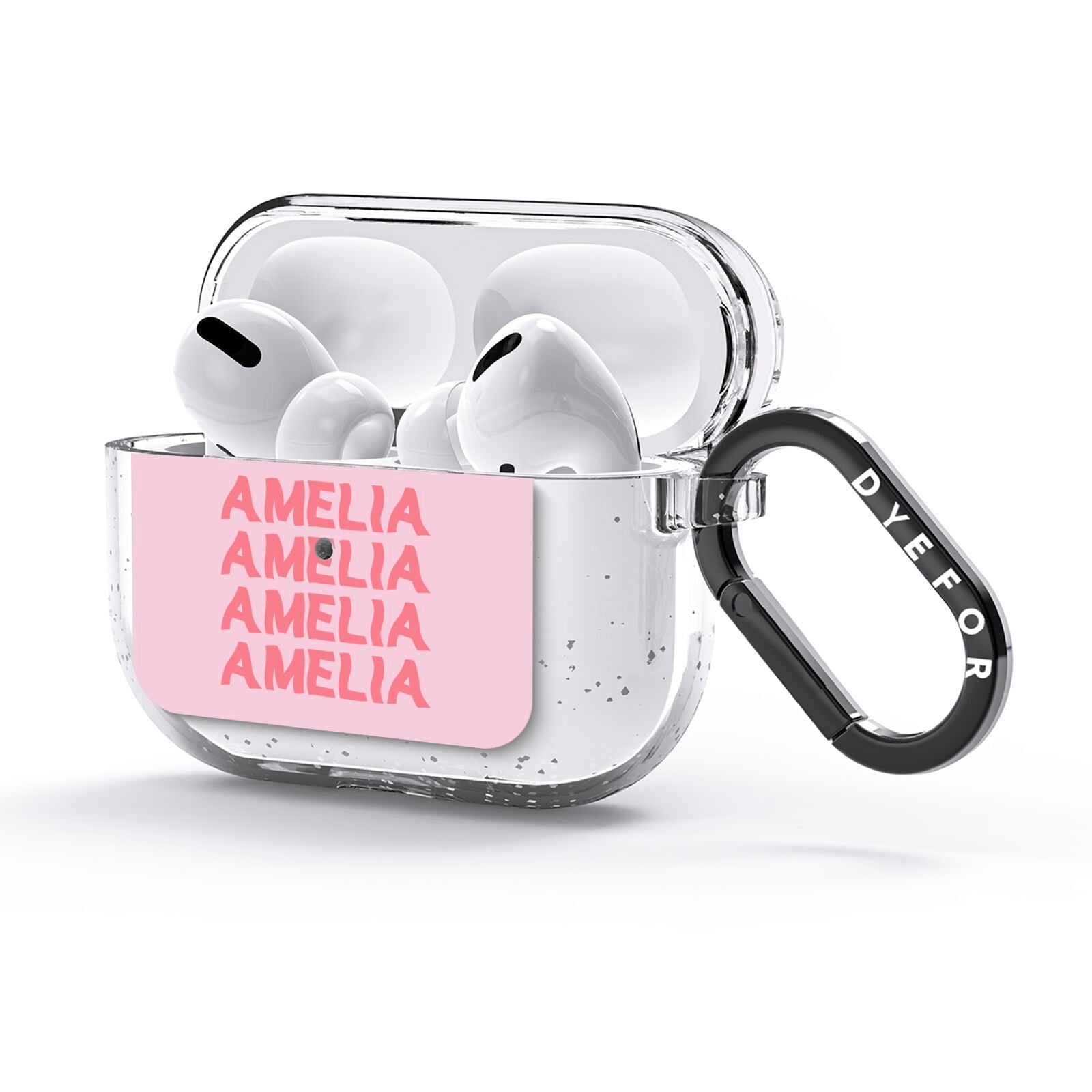 Custom Trippy Name AirPods Glitter Case 3rd Gen Side Image