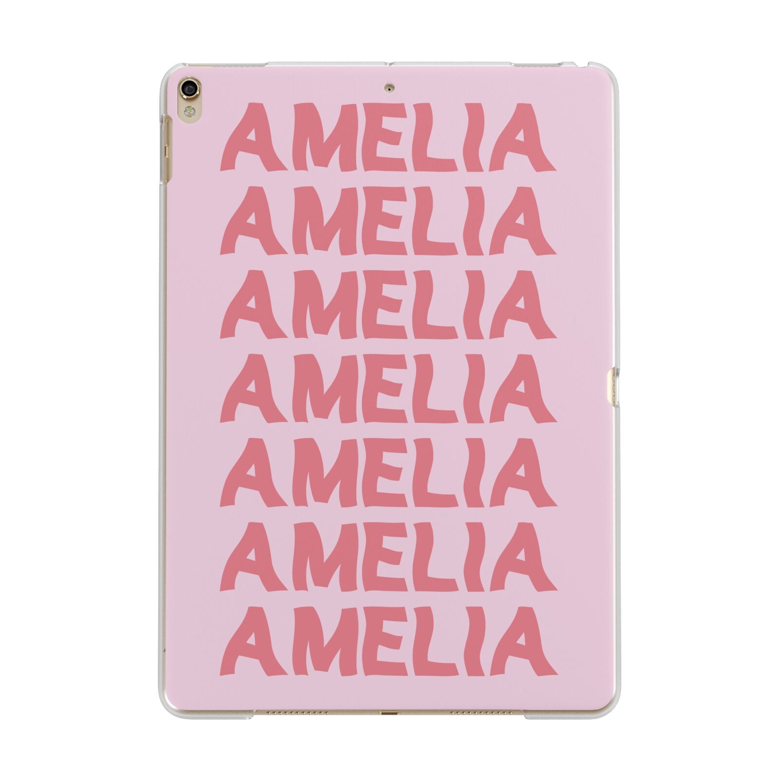Custom Trippy Name Apple iPad Gold Case