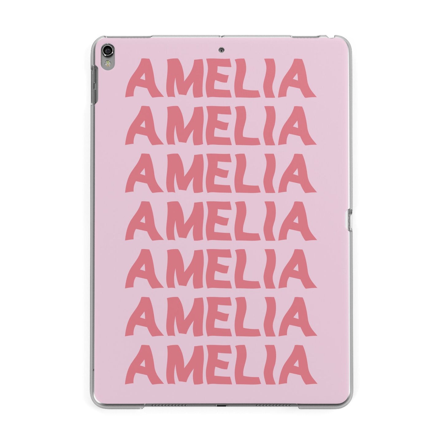 Custom Trippy Name Apple iPad Grey Case