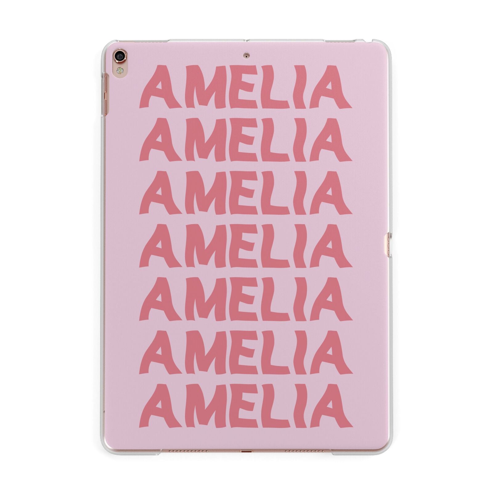 Custom Trippy Name Apple iPad Rose Gold Case
