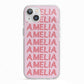 Custom Trippy Name iPhone 13 TPU Impact Case with White Edges