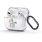 Custom Unicorn AirPods Glitter Case 3rd Gen Side Image