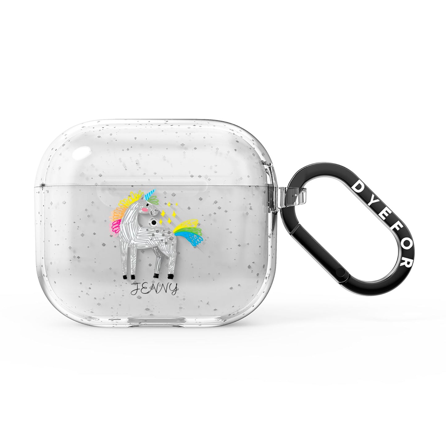 Custom Unicorn AirPods Glitter Case 3rd Gen