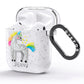 Custom Unicorn AirPods Glitter Case Side Image