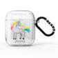 Custom Unicorn AirPods Glitter Case