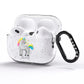 Custom Unicorn AirPods Pro Glitter Case Side Image