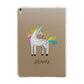 Custom Unicorn Apple iPad Gold Case