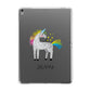 Custom Unicorn Apple iPad Grey Case