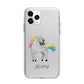Custom Unicorn Apple iPhone 11 Pro in Silver with Bumper Case