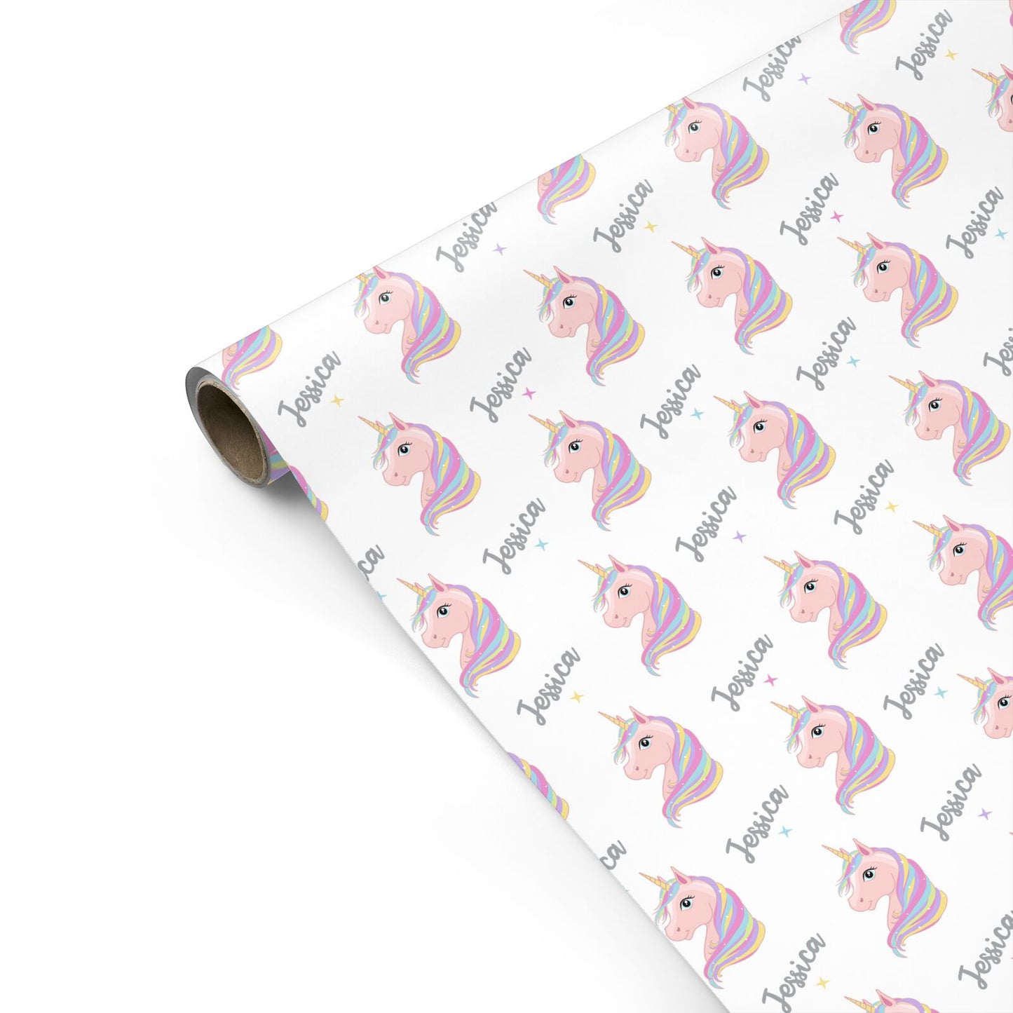 Custom Unicorn Name Personalised Gift Wrap