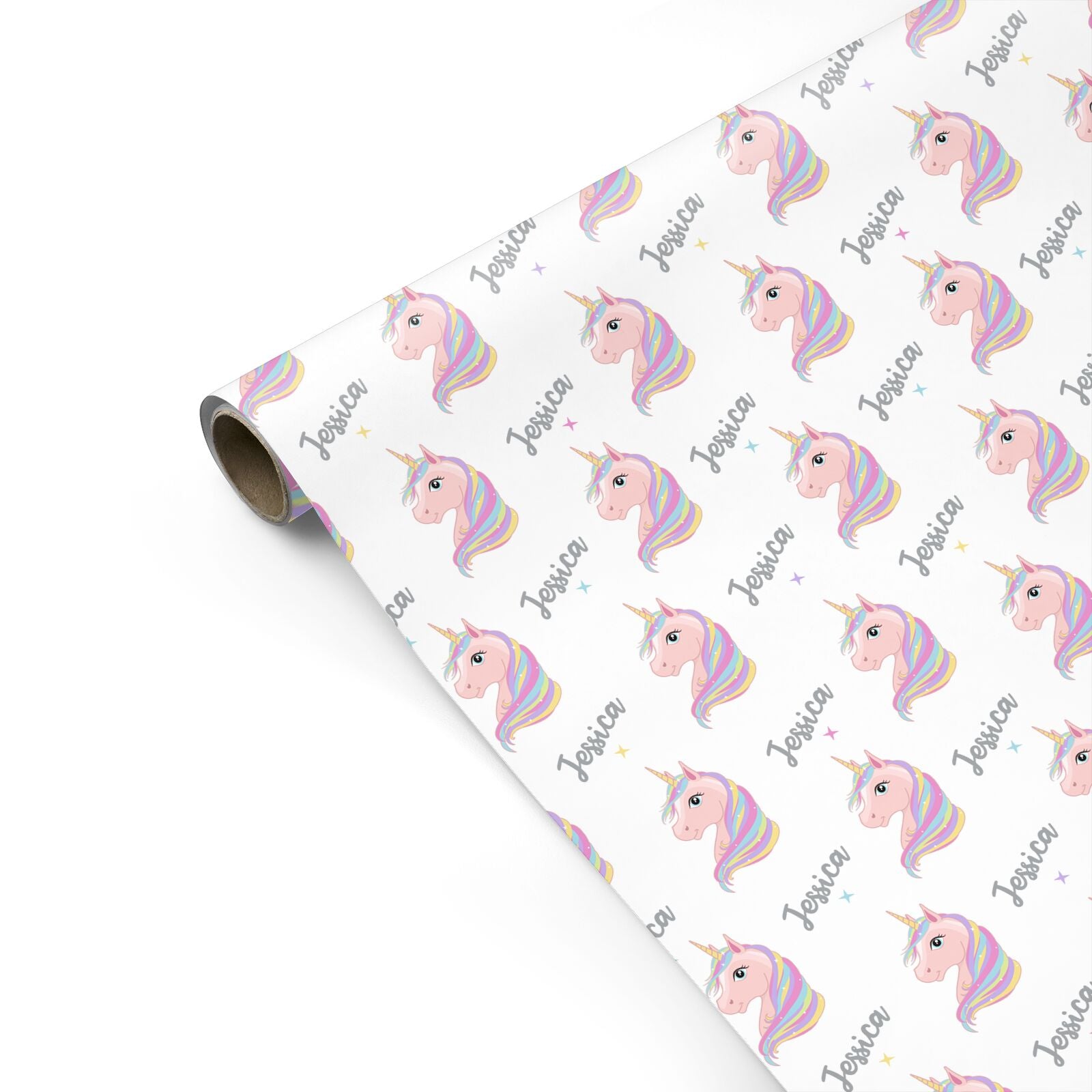 Custom Unicorn Name Personalised Gift Wrap