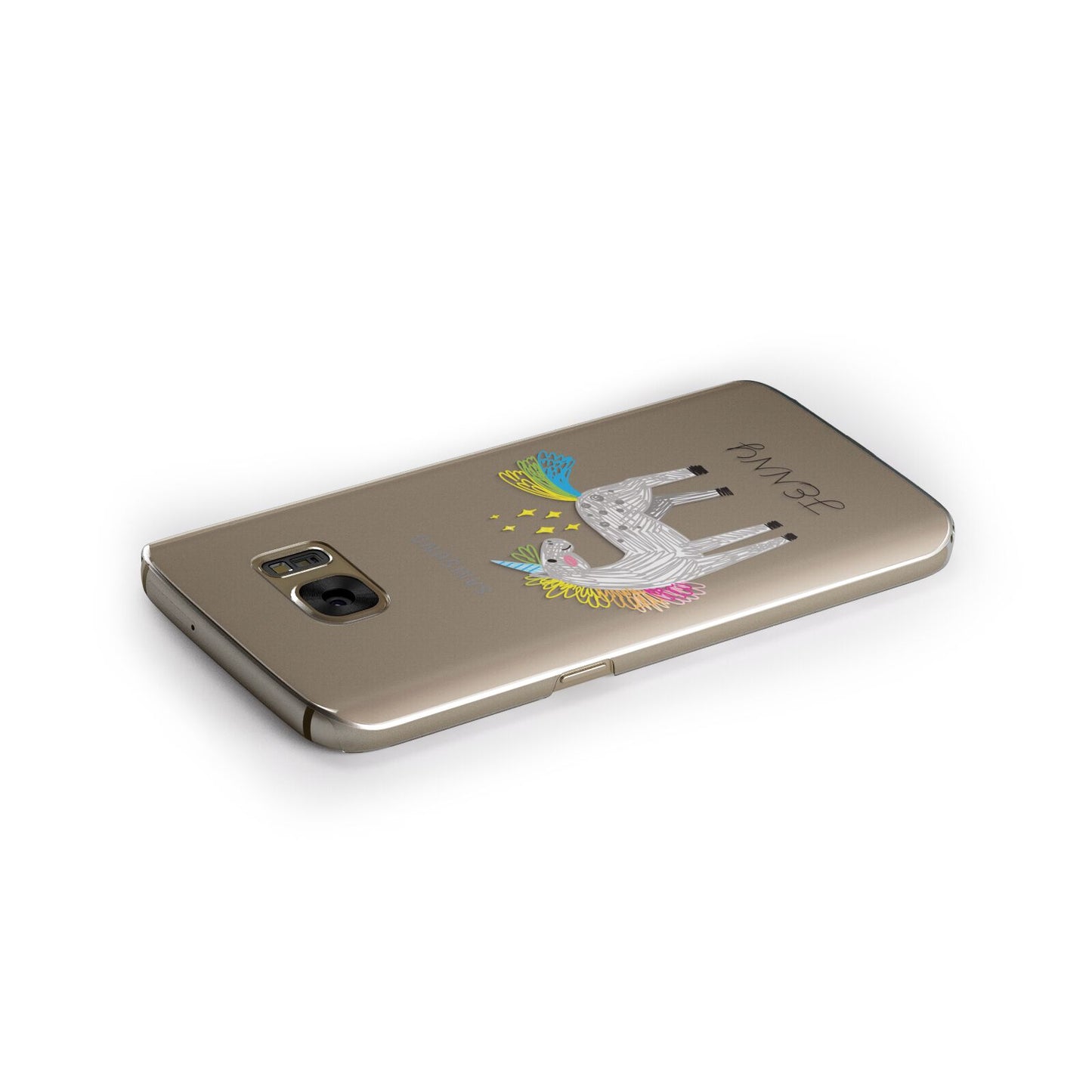 Custom Unicorn Samsung Galaxy Case Side Close Up