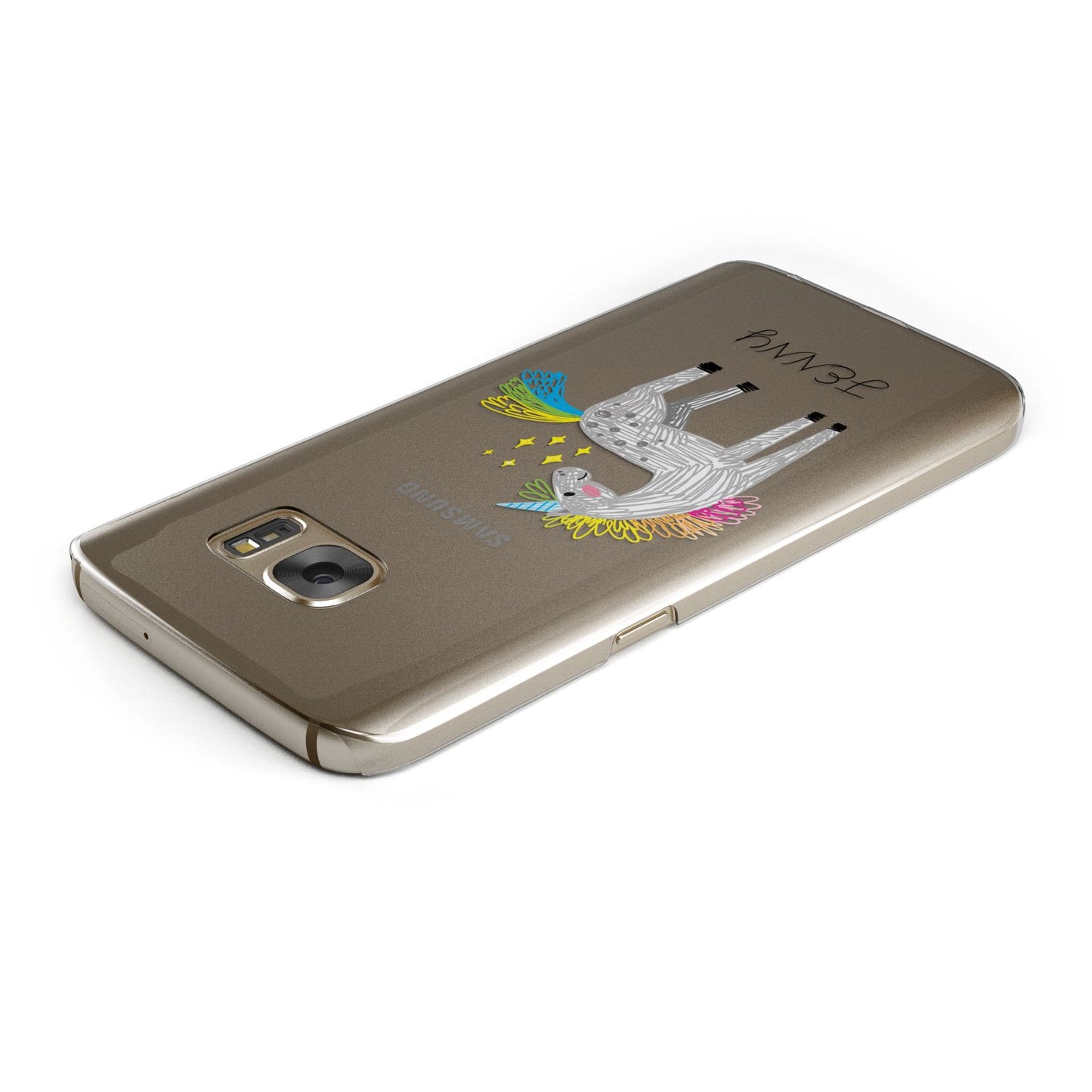 Custom Unicorn Samsung Galaxy Case Top Cutout