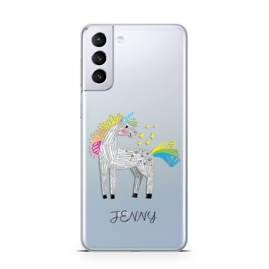 Custom Unicorn Samsung S21 Plus Phone Case