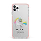 Custom Unicorn iPhone 11 Pro Max Impact Pink Edge Case