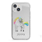 Custom Unicorn iPhone 13 Mini TPU Impact Case with White Edges