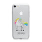 Custom Unicorn iPhone 7 Bumper Case on Silver iPhone