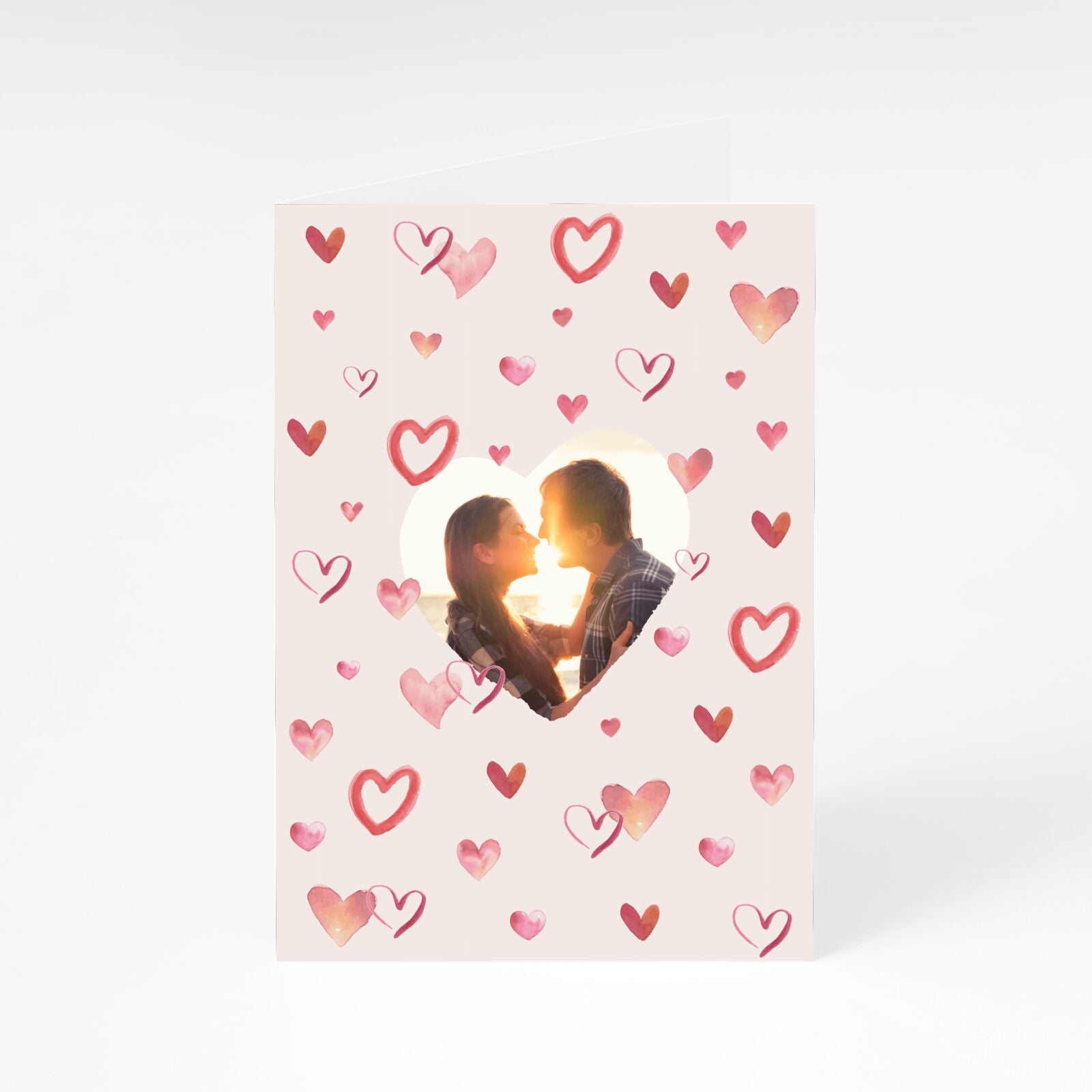 Custom Valentines Day Photo A5 Greetings Card