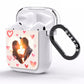 Custom Valentines Day Photo AirPods Clear Case Side Image